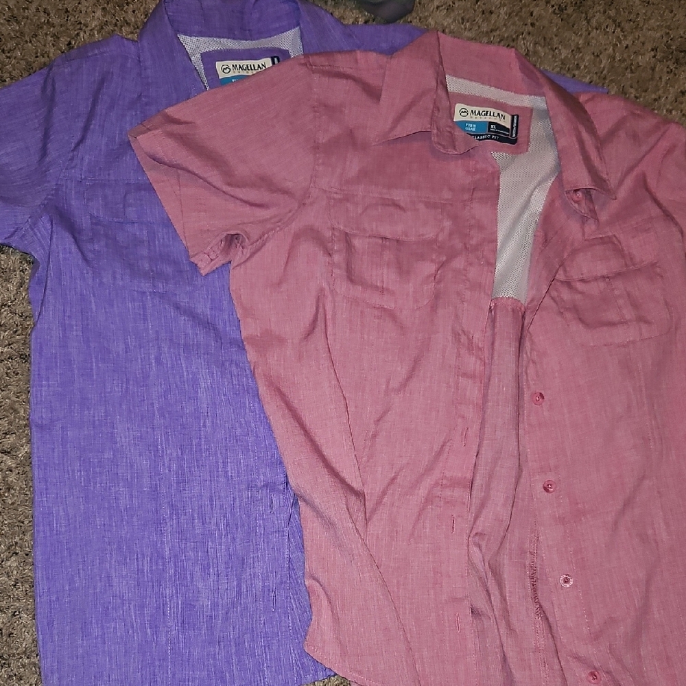Men's Pink and Purple Shirts